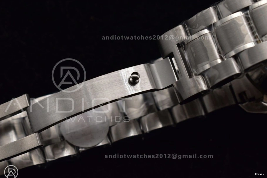 SS Dial Back OMF Winding Transparent Crystal Manual Speedmaster Black Sapphire MoonWatch Chrono with SS Movement Bracelet on 0107